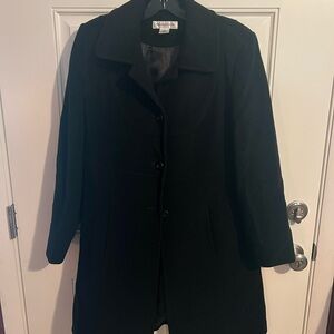 Preston & York Black Trench Coat Timeless Style